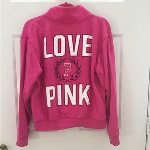 Love Pink Half Zip Sweatshirt